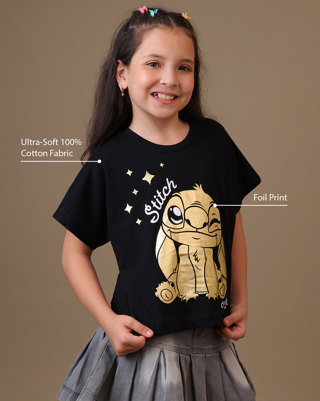 Lilo & Stitch  Boxy Fit Tshirt  Girls