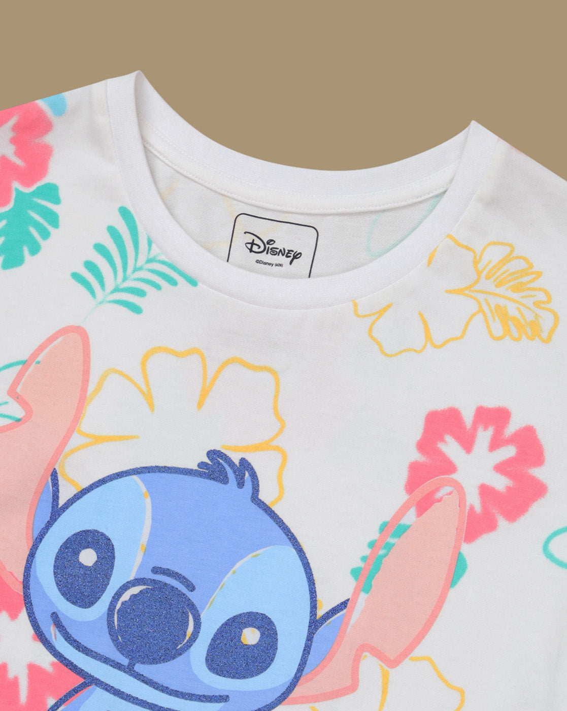 Lilo & Stitch Printed Relaxed Fit Tshirt For Girls