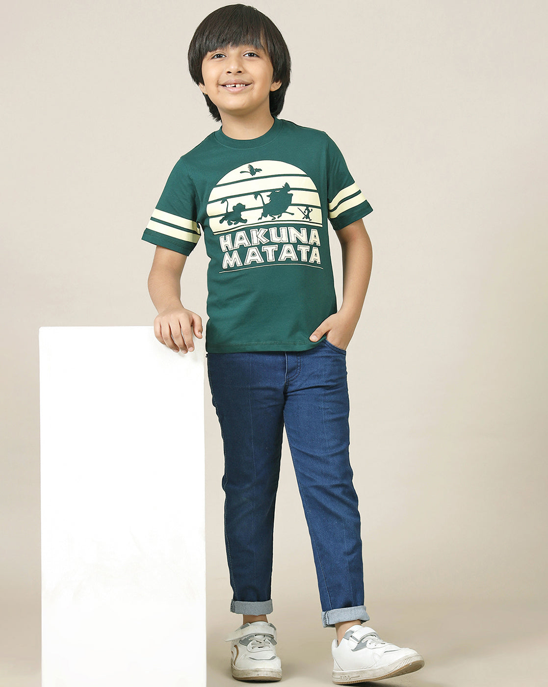 Lion King Printed Regular Fit Tshirt For Boys