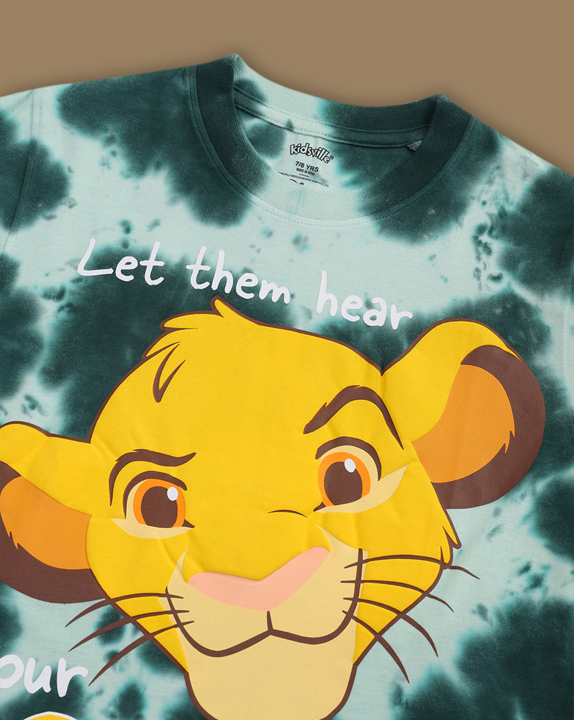 Lion King Printed Regular Fit Tshirt For Boys