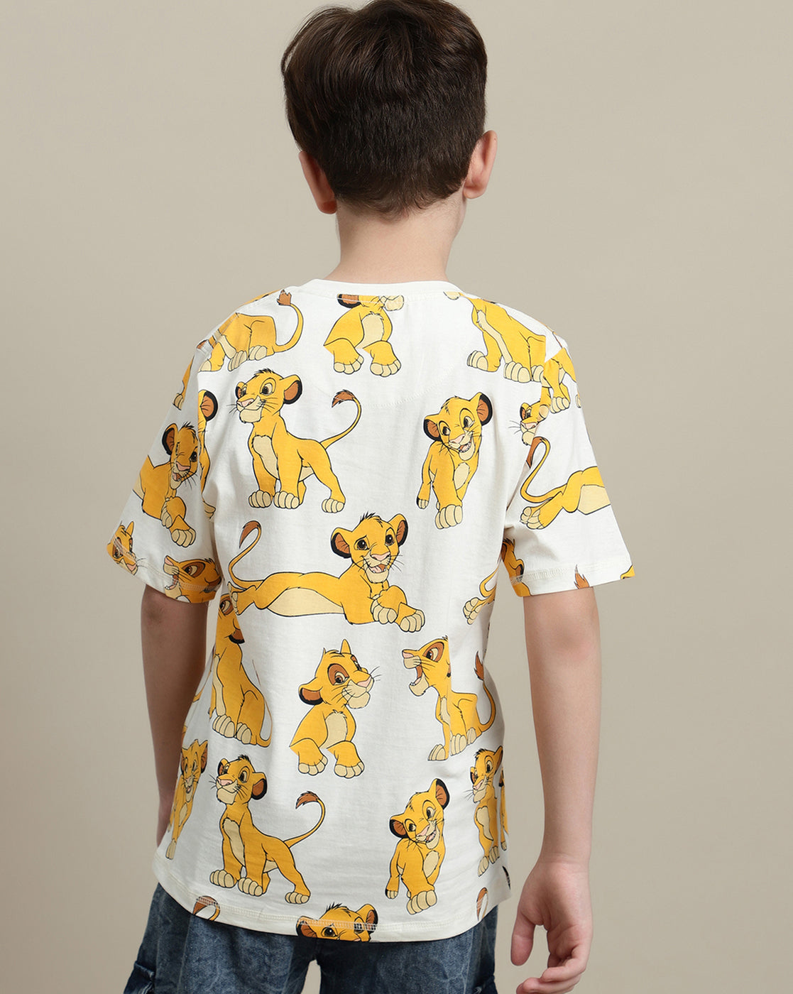 Lion King Printed Regular Fit Tshirt For Boys