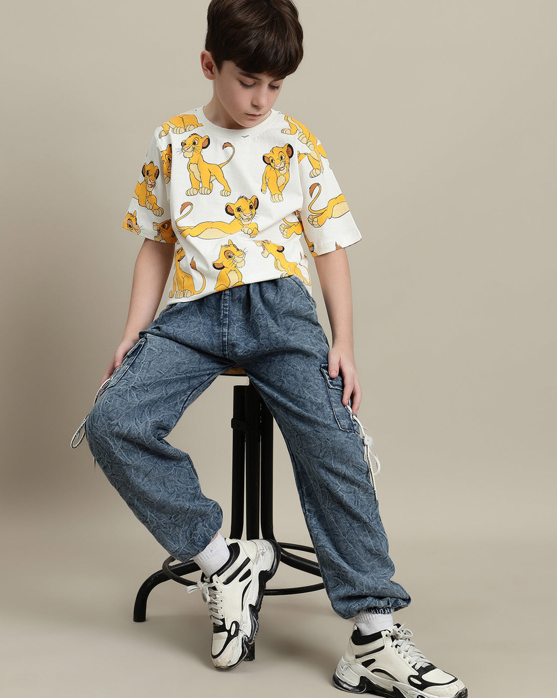 Lion King Printed Regular Fit Tshirt For Boys