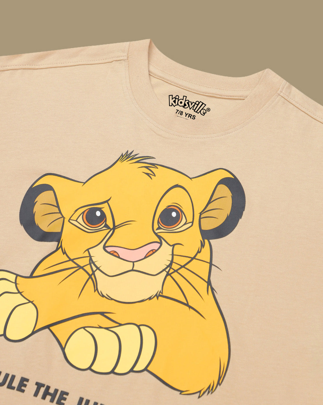 Lion King Printed Loose Tshirt For Boys