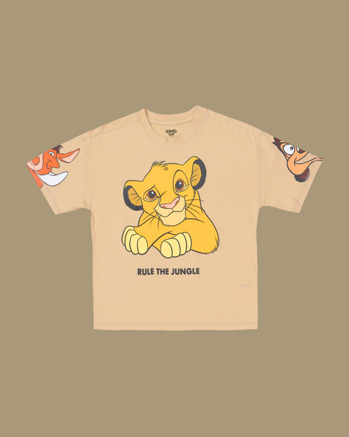 Lion King Printed Loose Tshirt For Boys