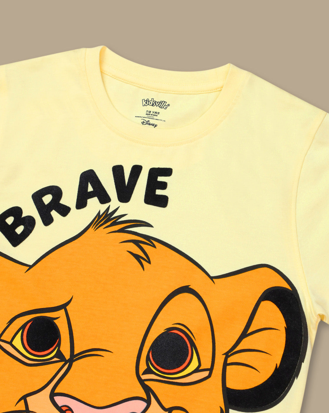 Lion King Printed Regular Fit Tshirt For Boys