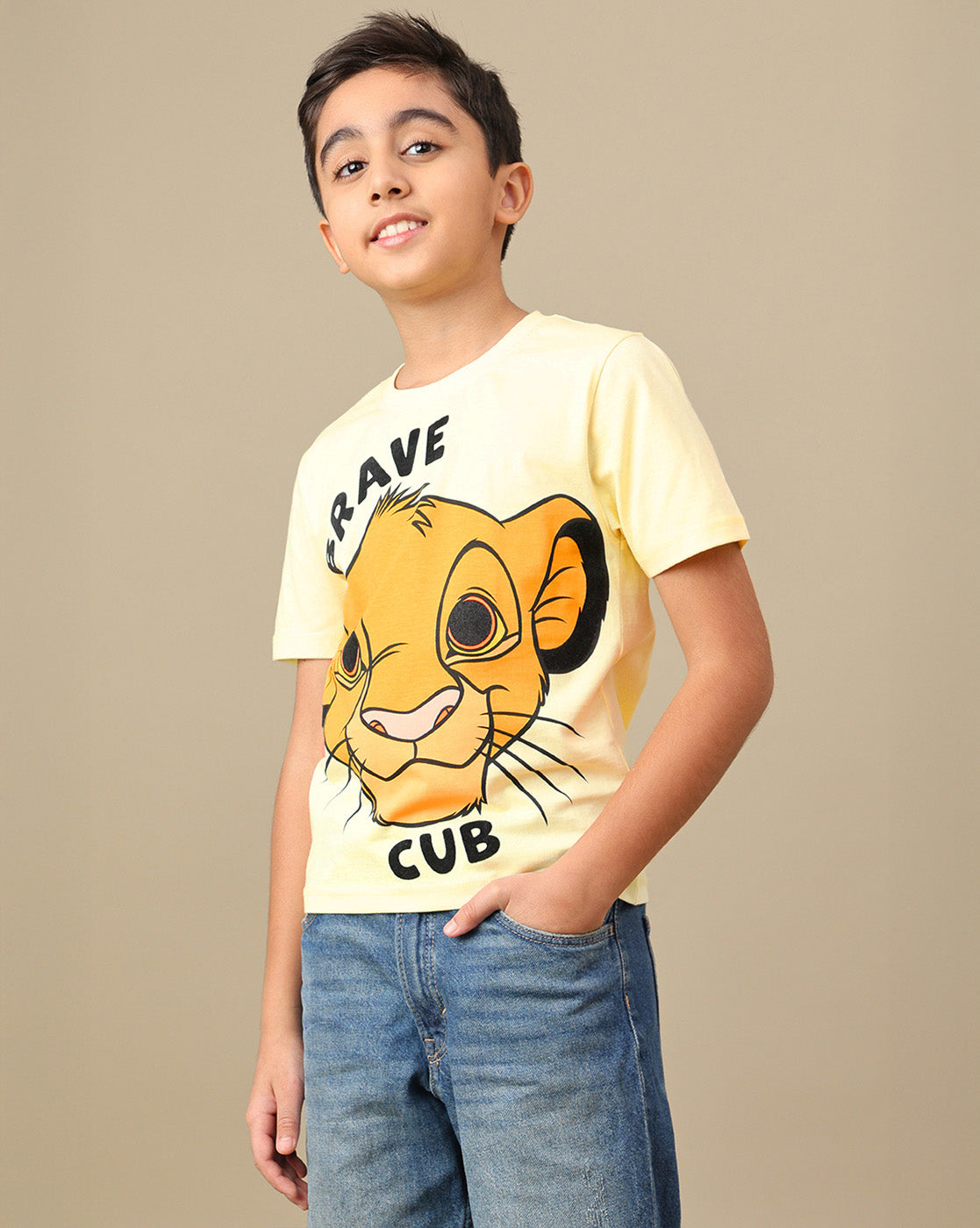 Lion King Printed Regular Fit Tshirt For Boys