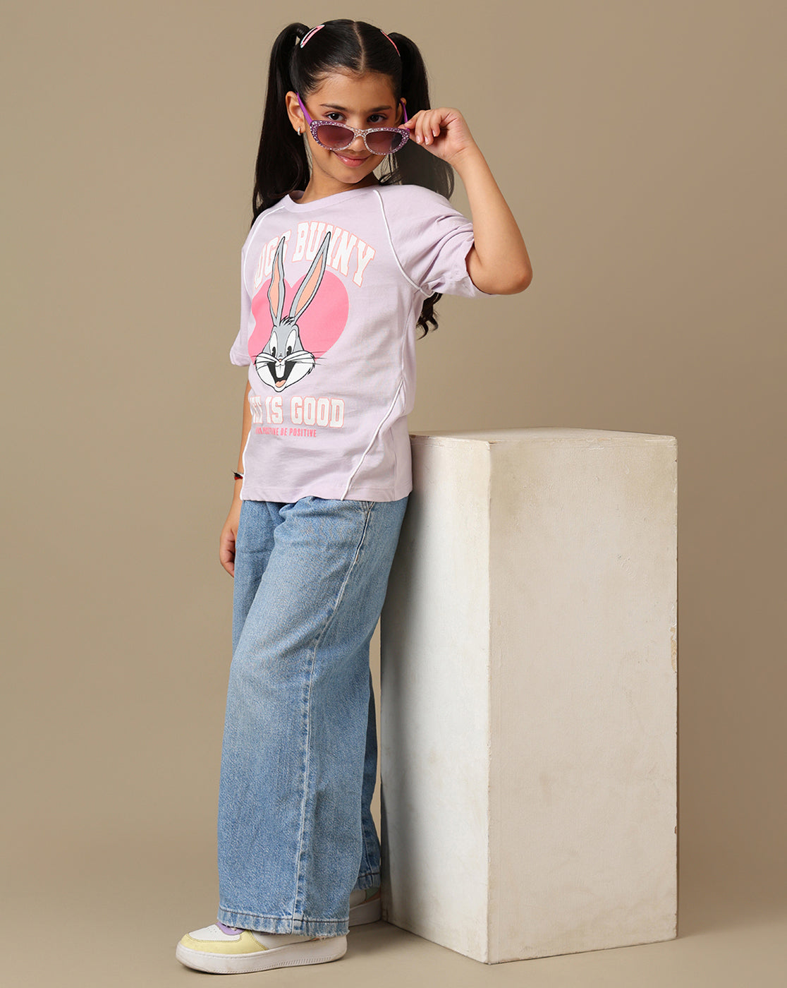 Looney Tunes Printed Oversized Fit Tshirt For Girls
