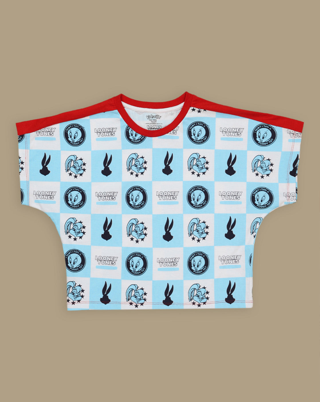 Looney Tunes Printed Regular Fit Tshirt & Shorts  For Girls