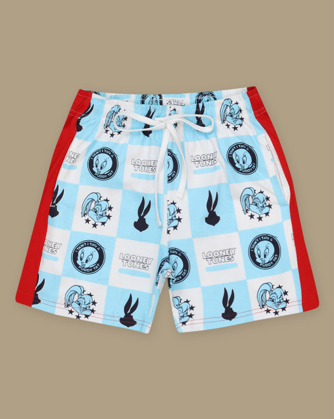 Looney Tunes Printed Regular Fit Tshirt & Shorts  For Girls
