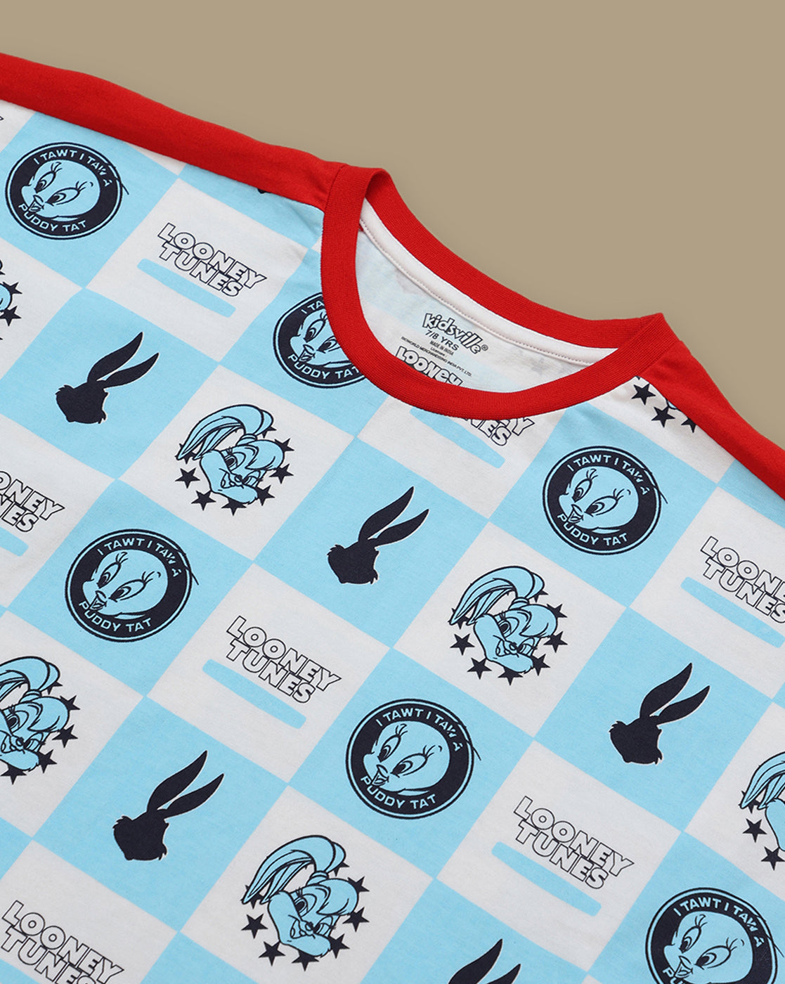Looney Tunes Printed Boxy Fit Tshirt For Girls