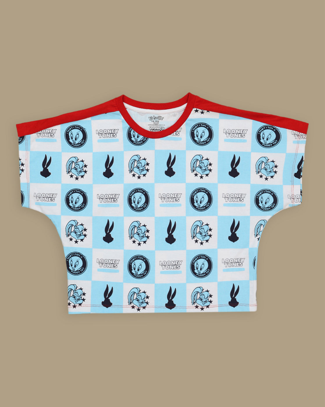 Looney Tunes Printed Boxy Fit Tshirt For Girls