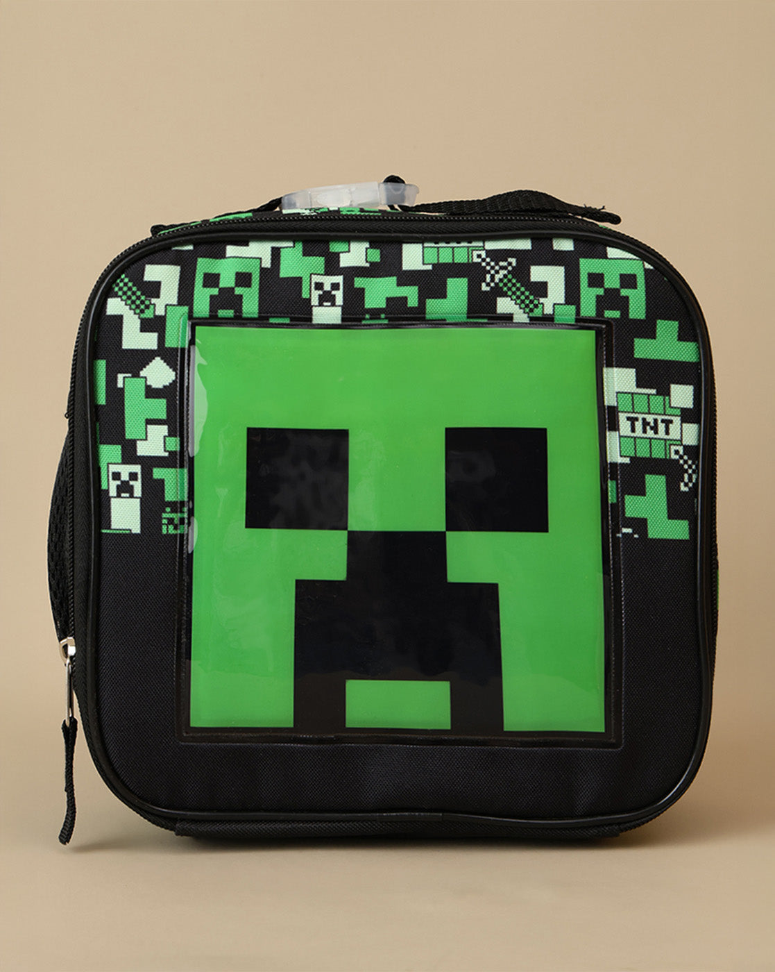 Minecraft 4.5L Lunch Bag for Boys & Girls | Mesh Water Bottle Holder | Thermal Insulated Tiffin Bag for Kids
