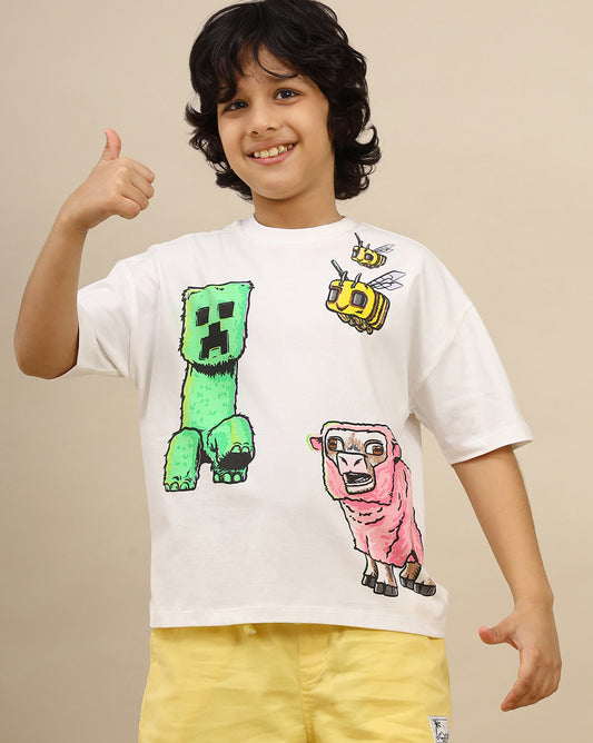 Minecraft Oversized Tshirt Boys