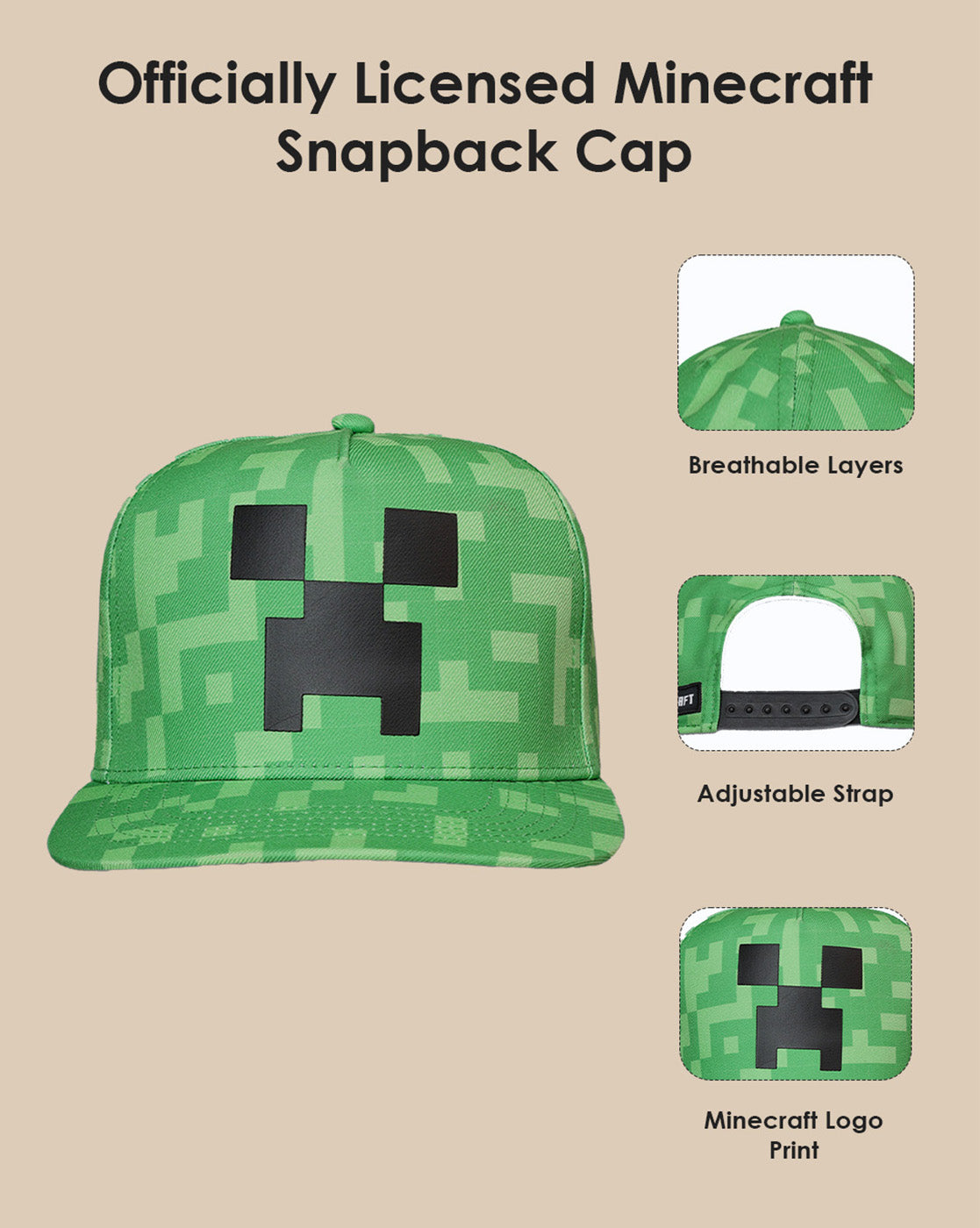 Minecraft Caps For Kids Boys