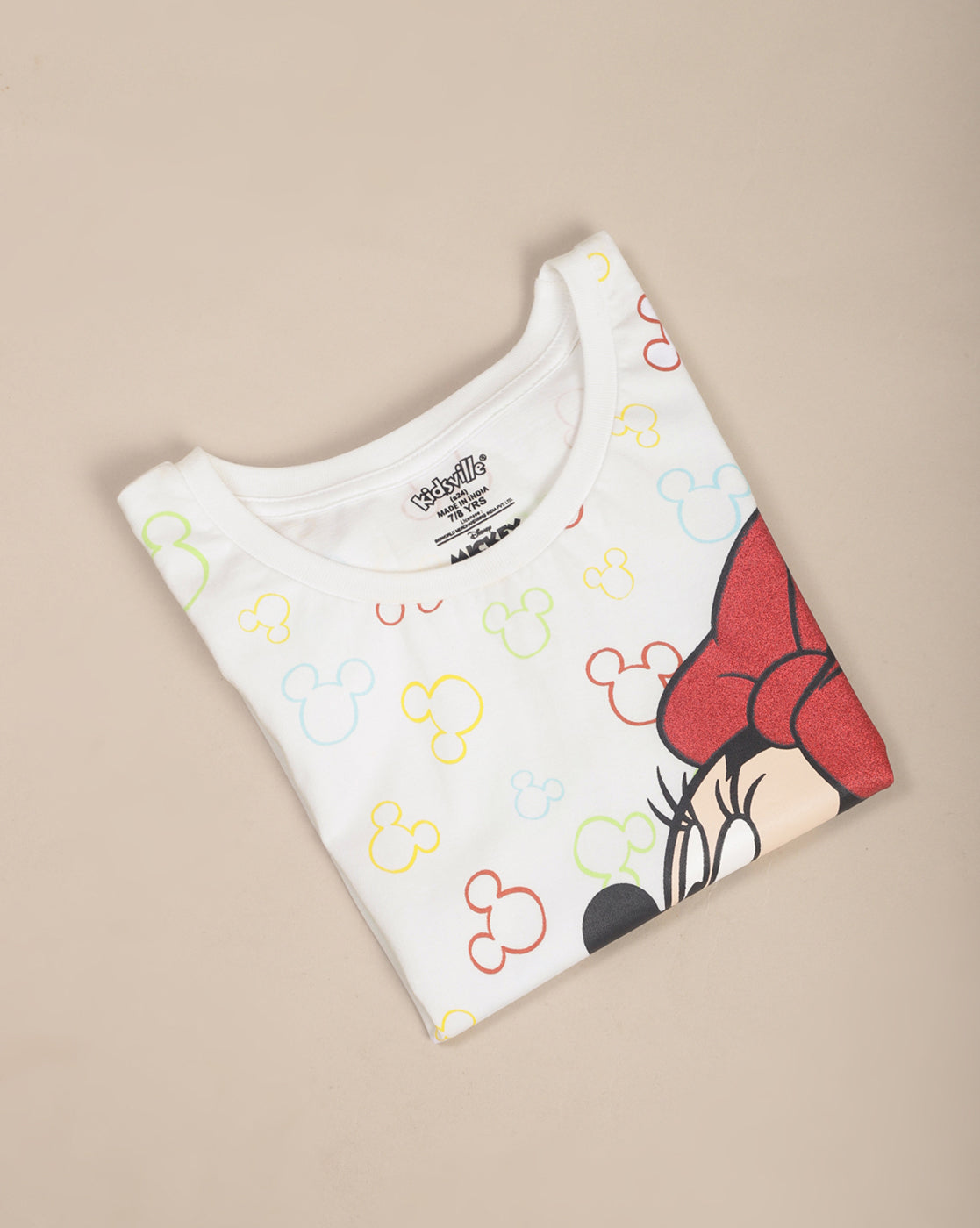 Mickey & Friends Printed Relaxed Fit Tshirt For Girls