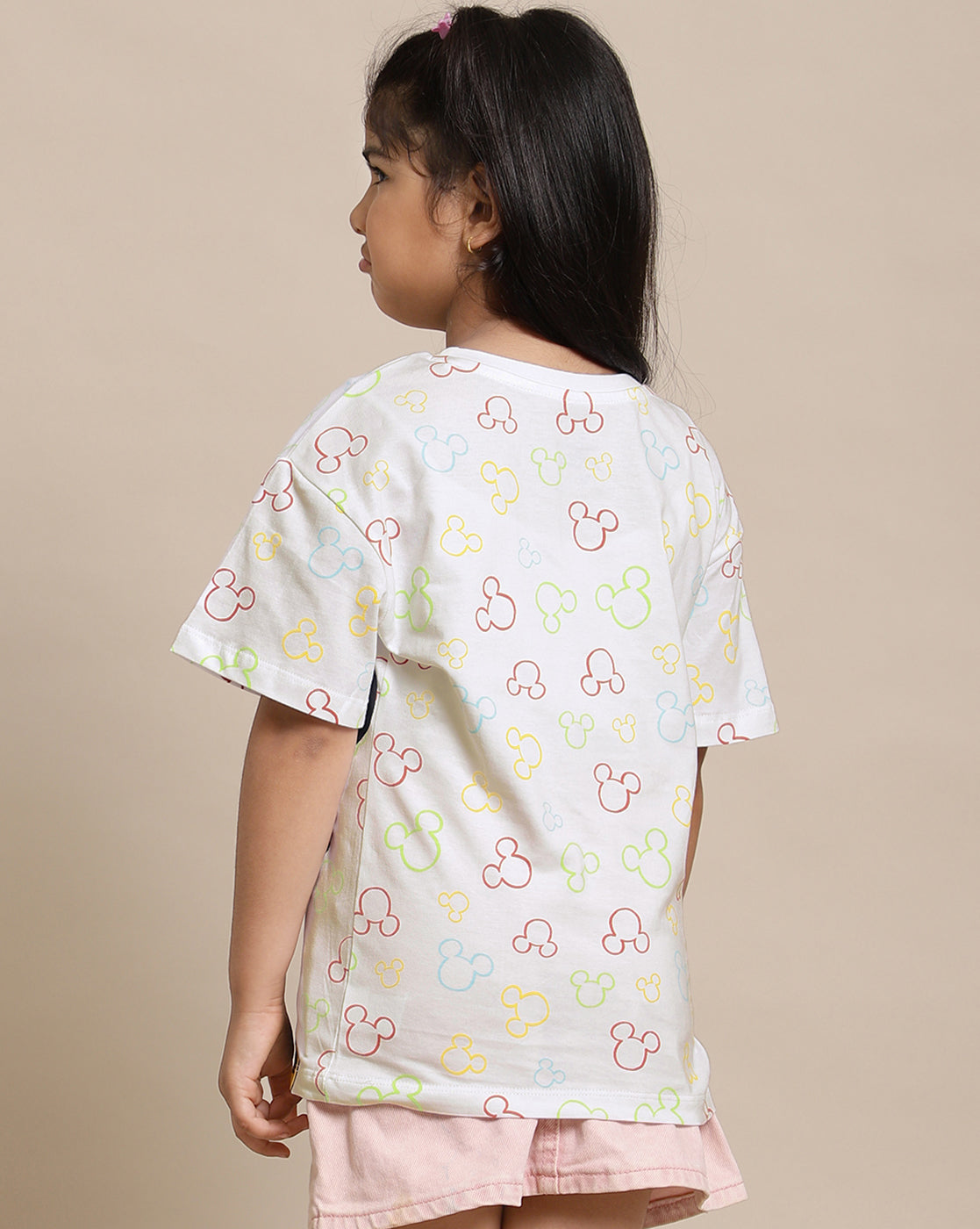 Mickey & Friends Printed Relaxed Fit Tshirt For Girls
