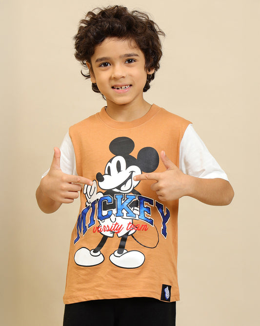 Mickey & Friends Printed Regular Fit Tshirt For Boys
