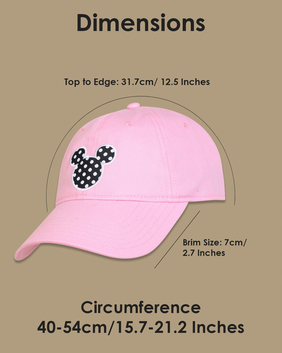 Mickey & Friends printed Caps for Girls