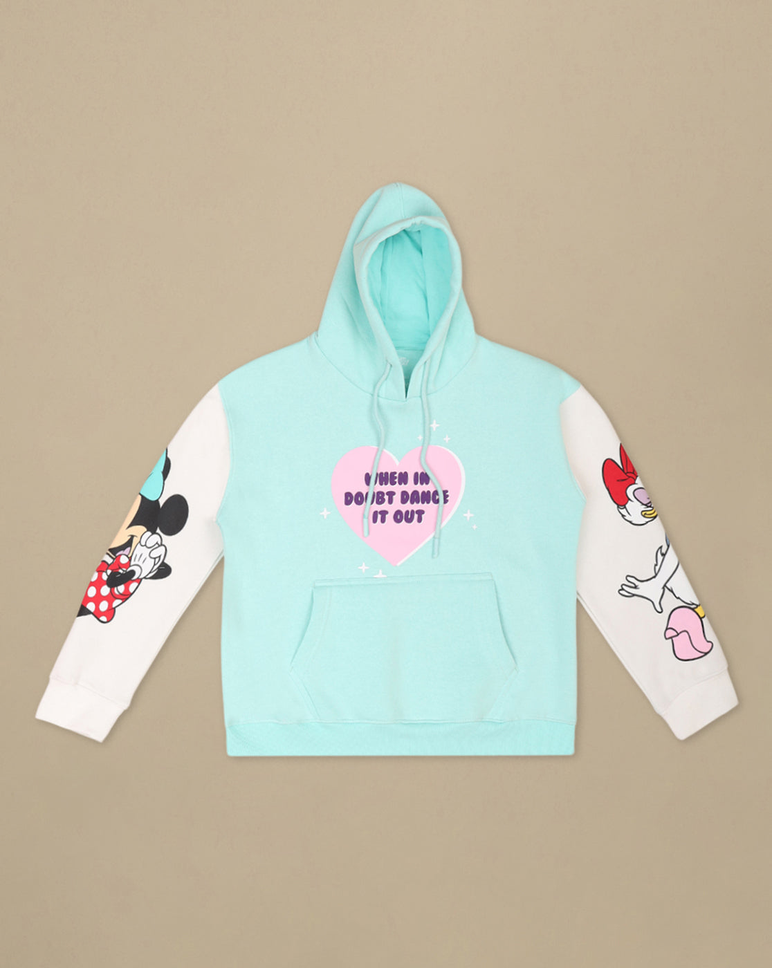 Mickey & Friends Printed Oversized Hoodie For Girls