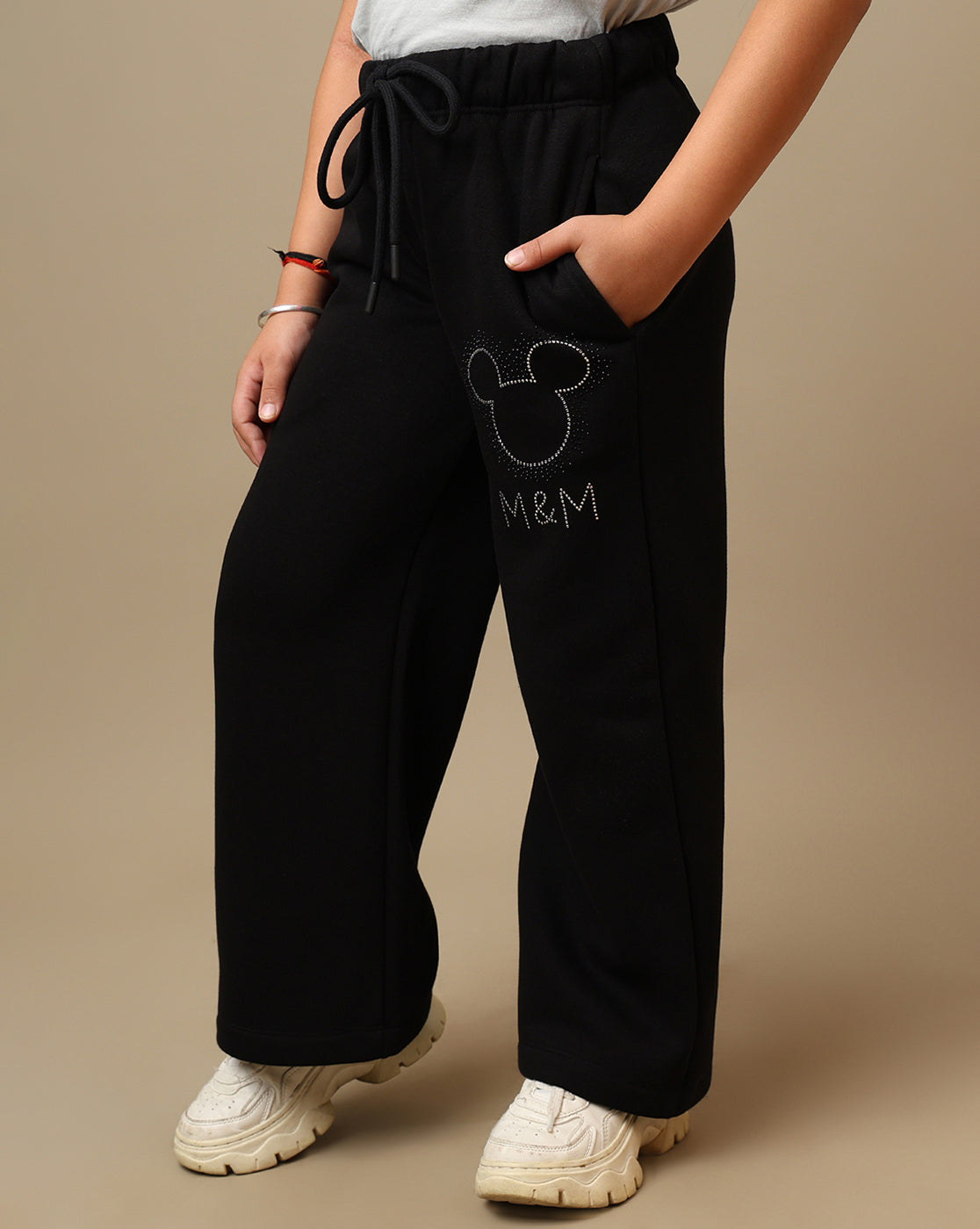 Mickey & Friends Printed Relaxed Fit Jogger For Girls