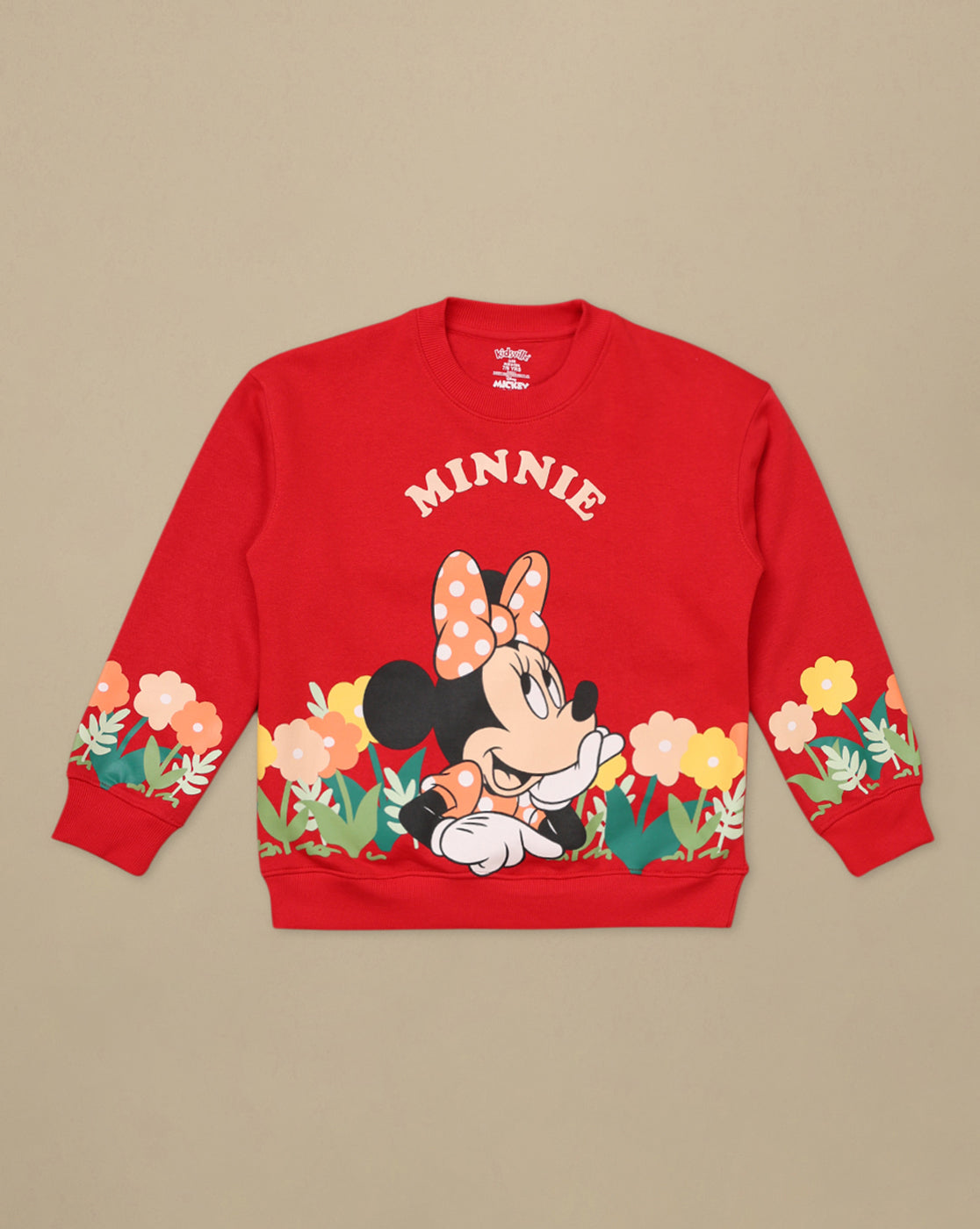 Mickey & Friends Printed Oversized Sweatshirt For Girls