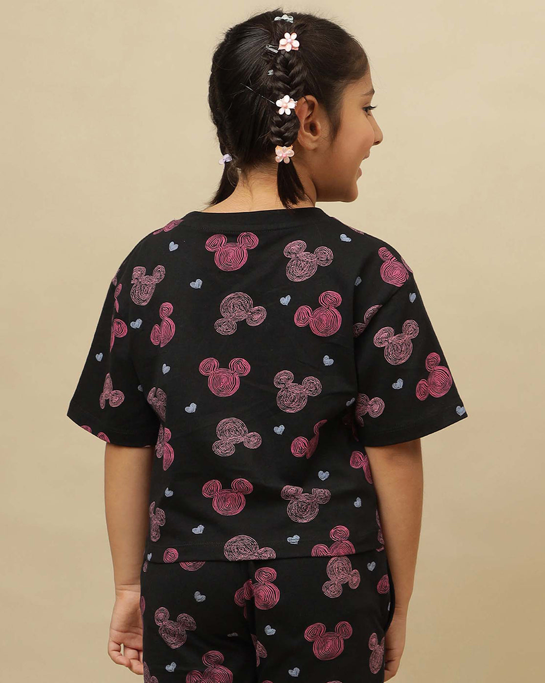 Mickey & Friends Printed Boxy Fit Tshirt For Girls