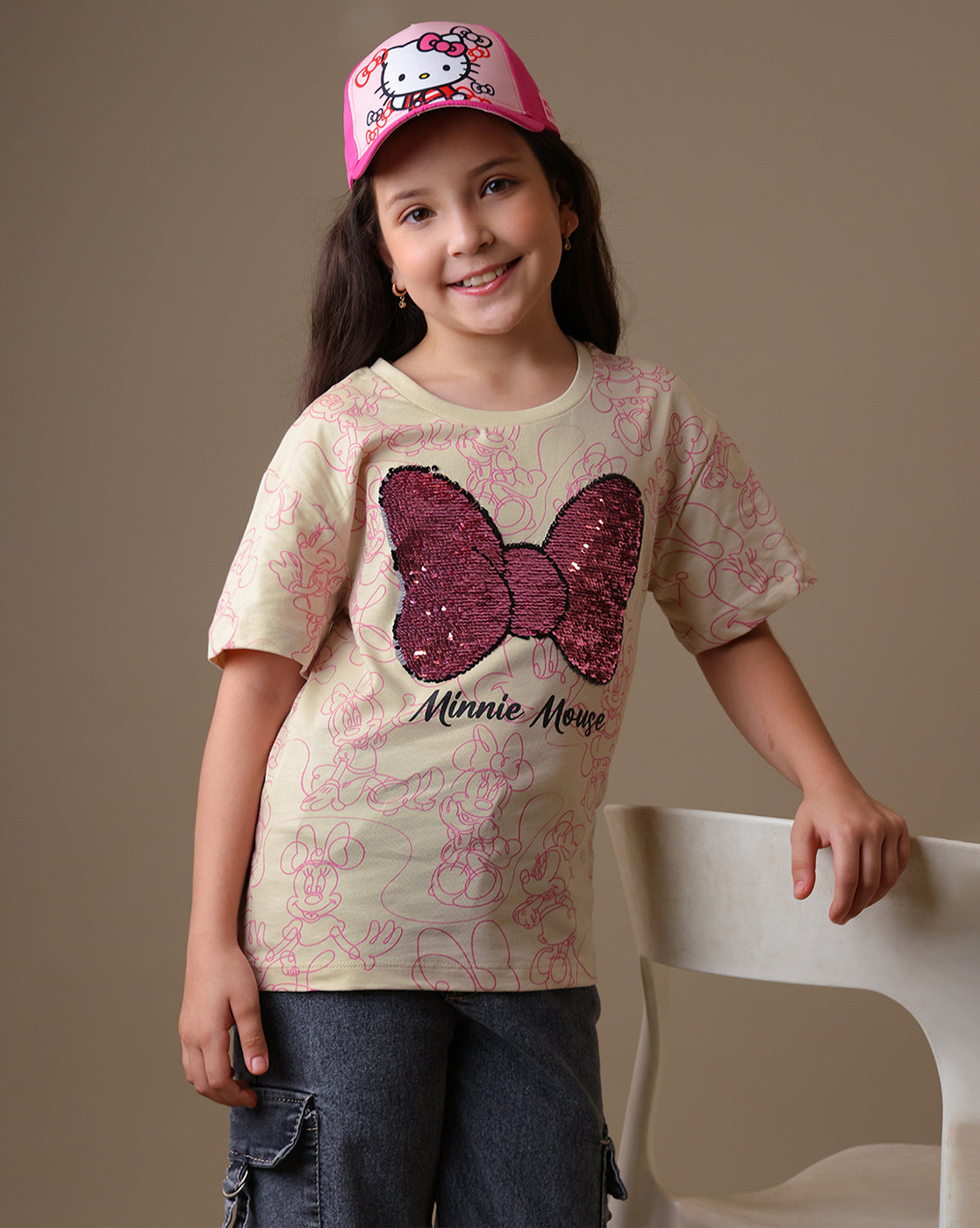 Minnie Mouse  Relaxed Fit Reversible SequinTshirt  Girls