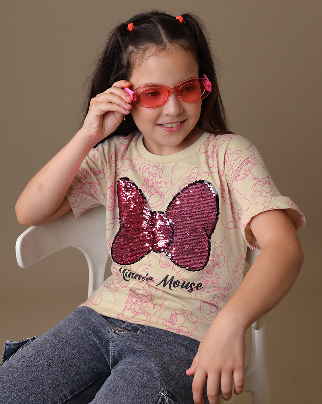 Minnie Mouse  Relaxed Fit Reversible SequinTshirt  Girls