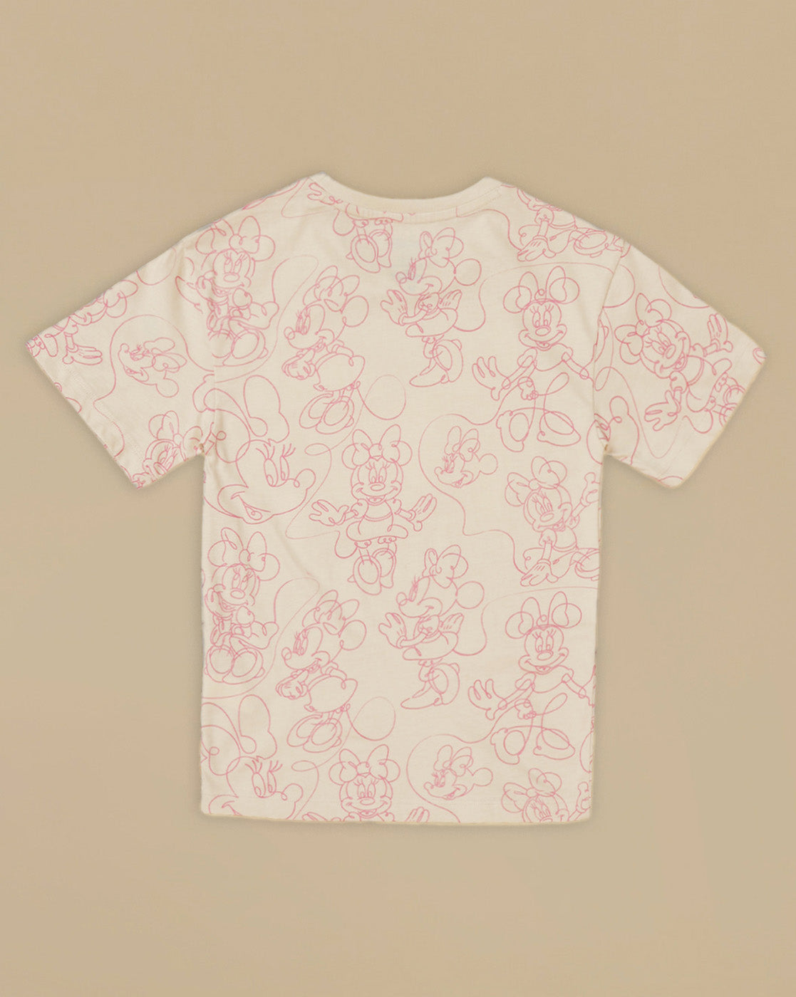 Minnie Mouse Printed Relaxed Fit Reversible SequinTshirt For Girls