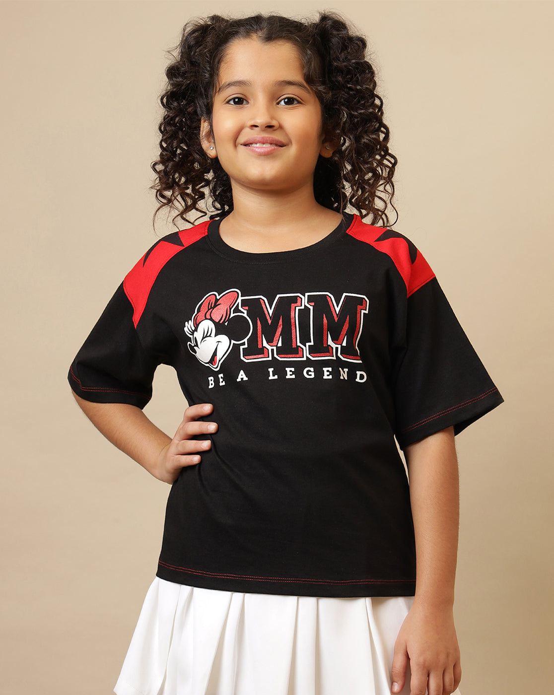 Mickey & Friends Printed Oversized Fit Tshirt For Girls