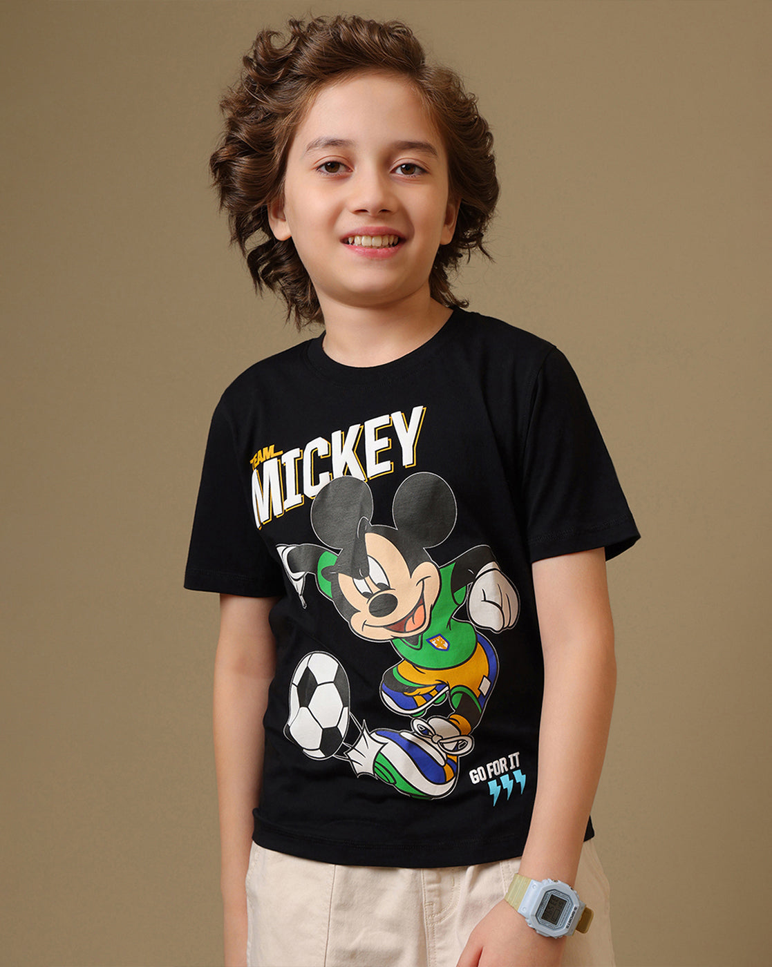 Mickey & Friends Printed Regular Fit Tshirt For Boys