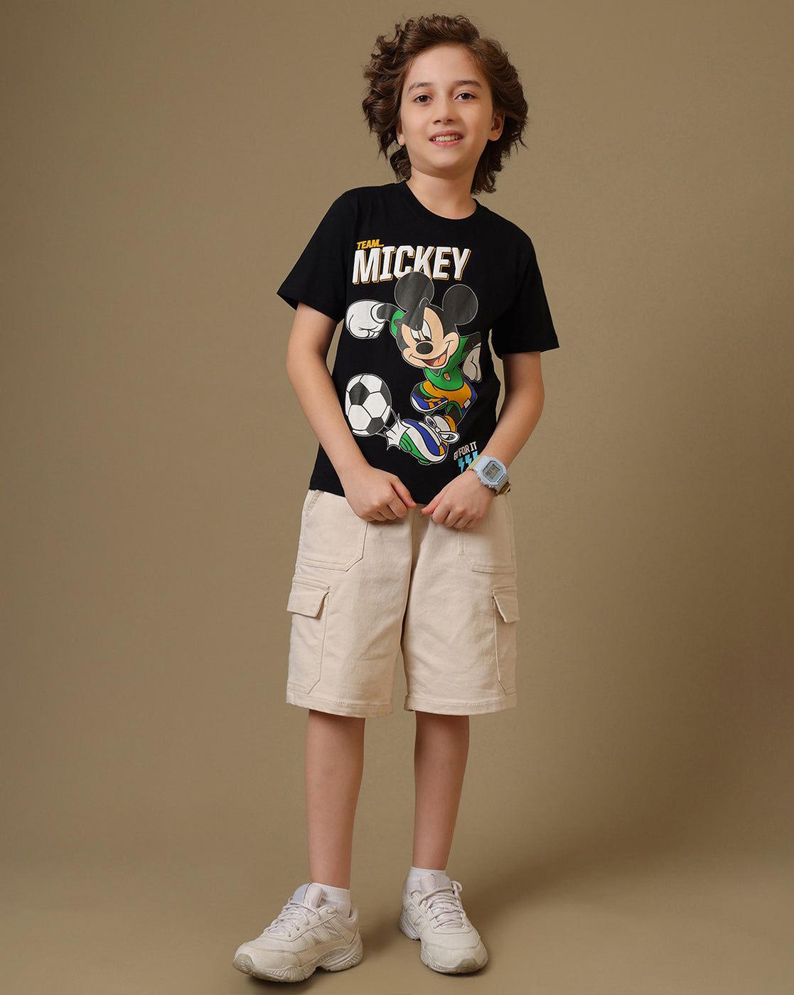 Mickey & Friends Printed Regular Fit Tshirt For Boys