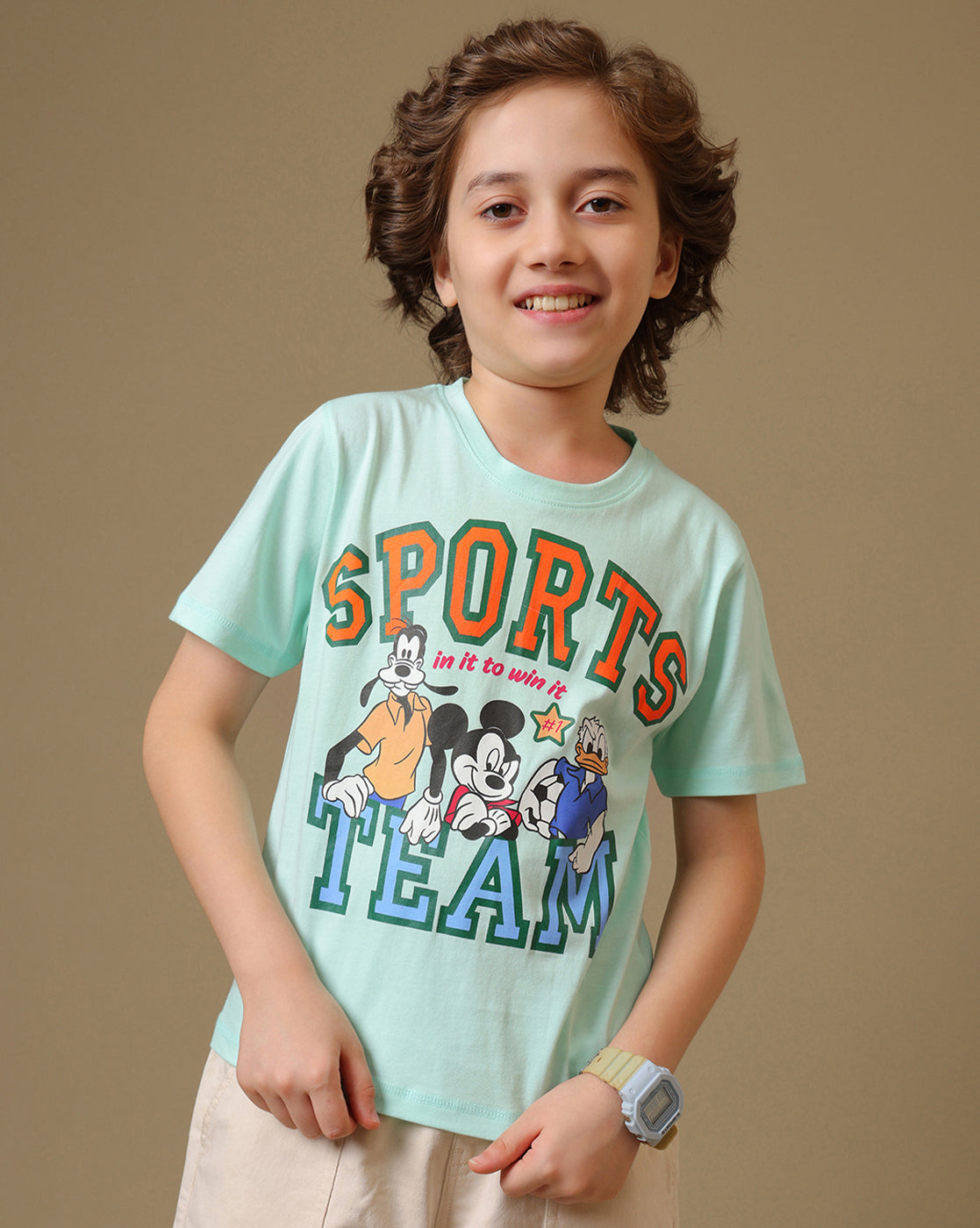 Mickey & Friends Printed Regular Fit Tshirt For Boys