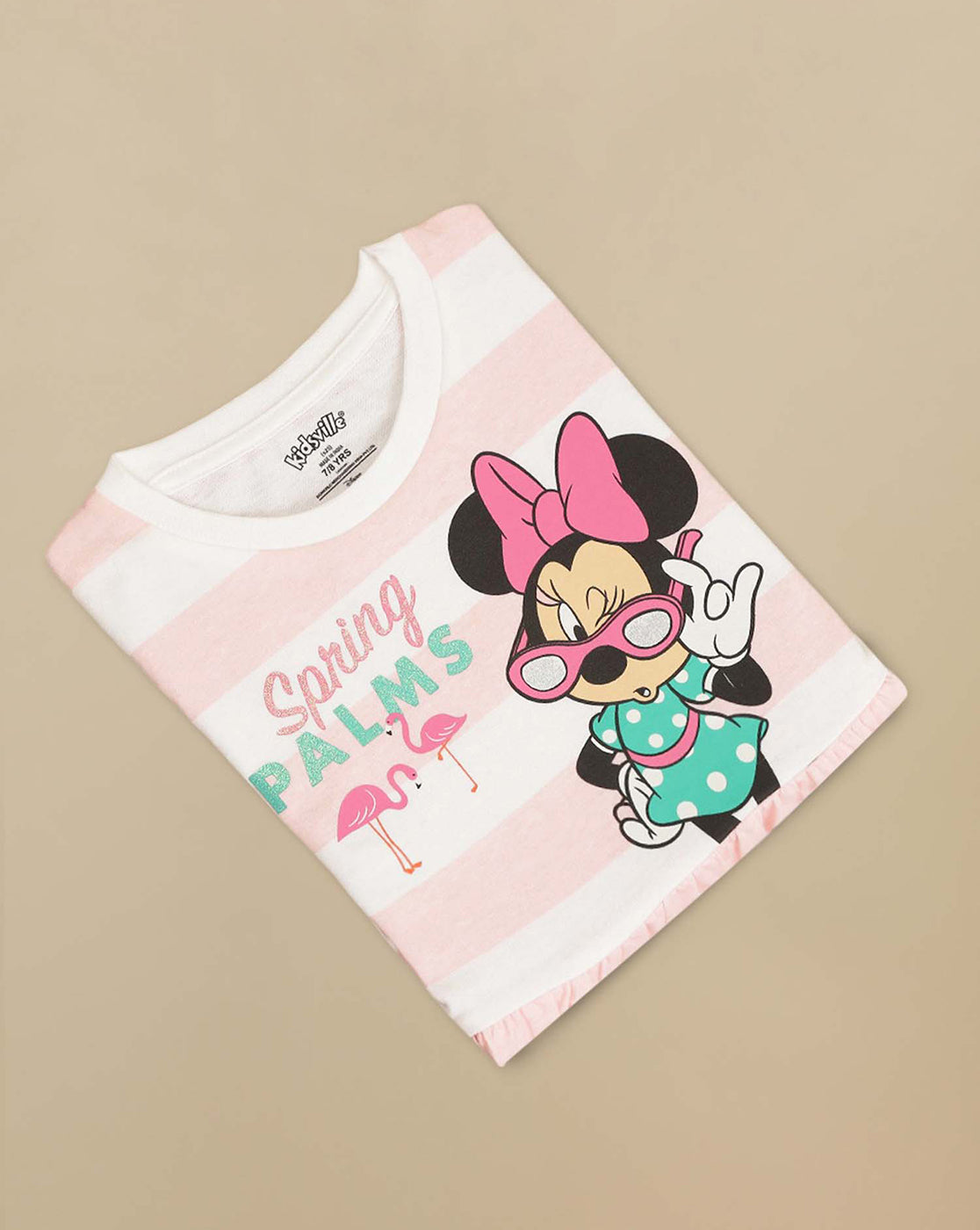 Mickey & Friends Printed Regular Fit Dress For Girls