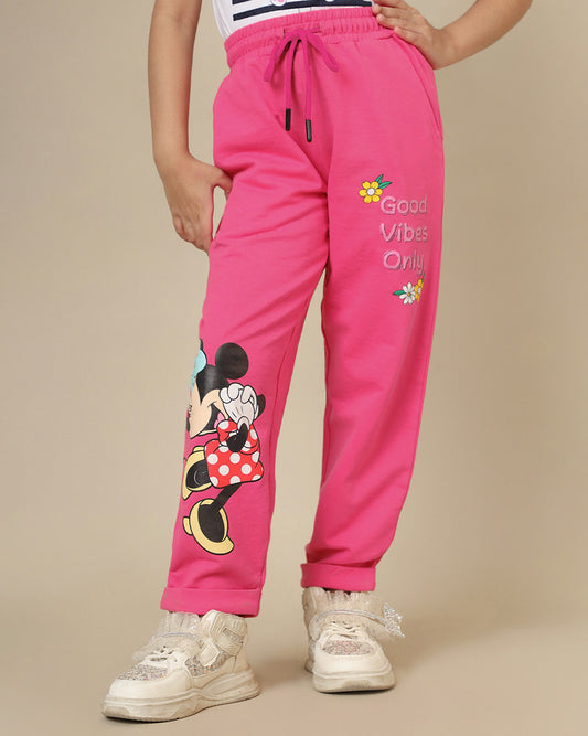 Mickey & Friends Printed Regular Fit Jogger For Girls