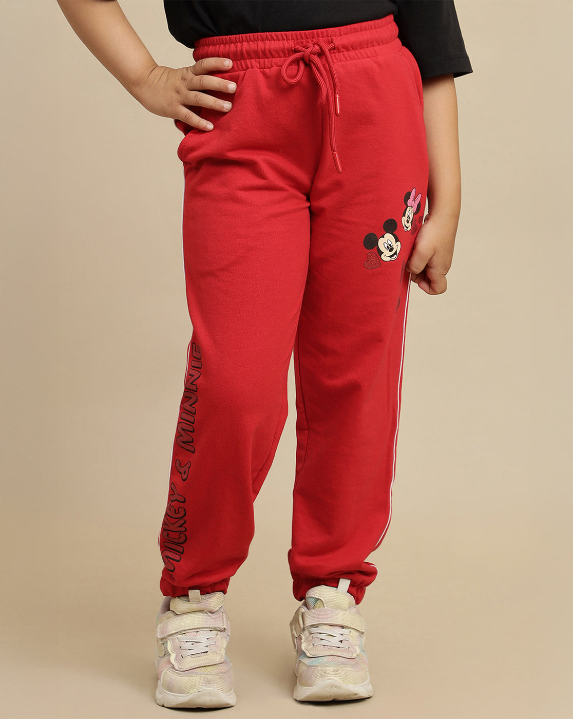 Mickey & Friends Printed Regular Fit Jogger For Girls