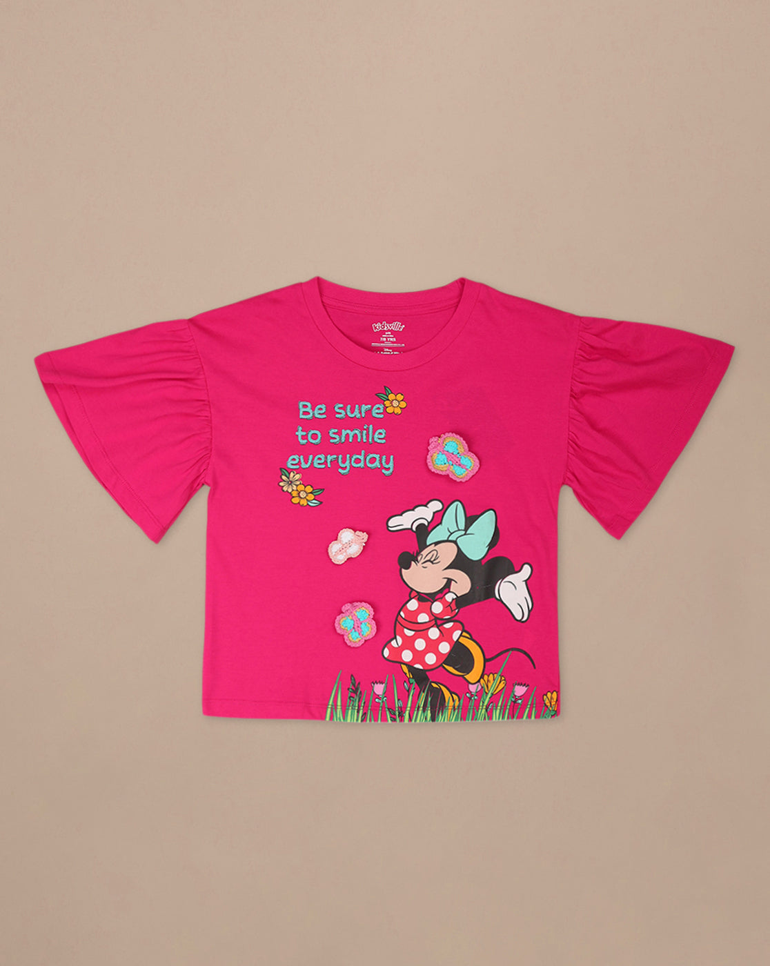 Mickey & Friends Printed Relaxed Fit Tshirt For Girls