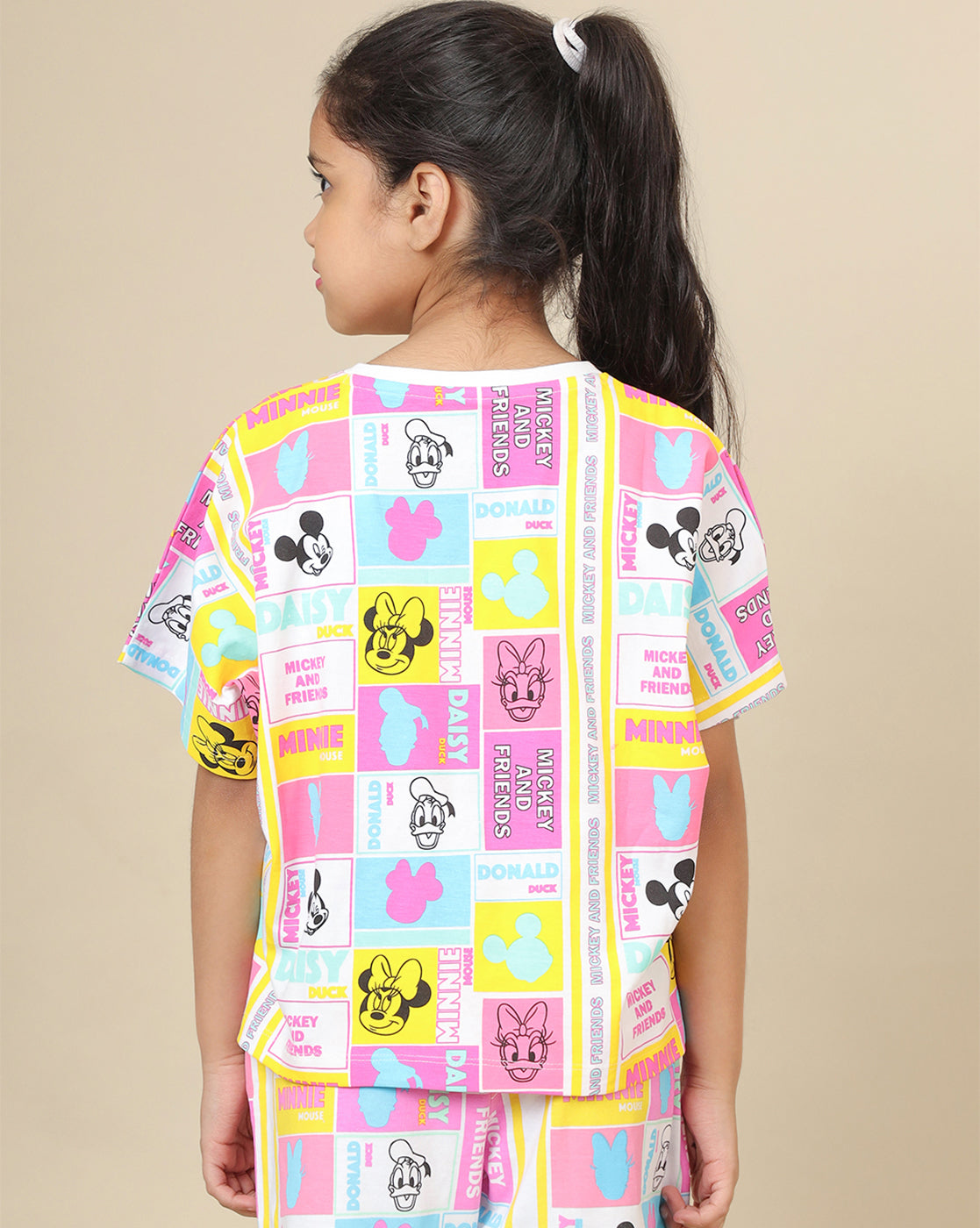 Mickey & Friends Printed Boxy Fit Tshirt For Girls
