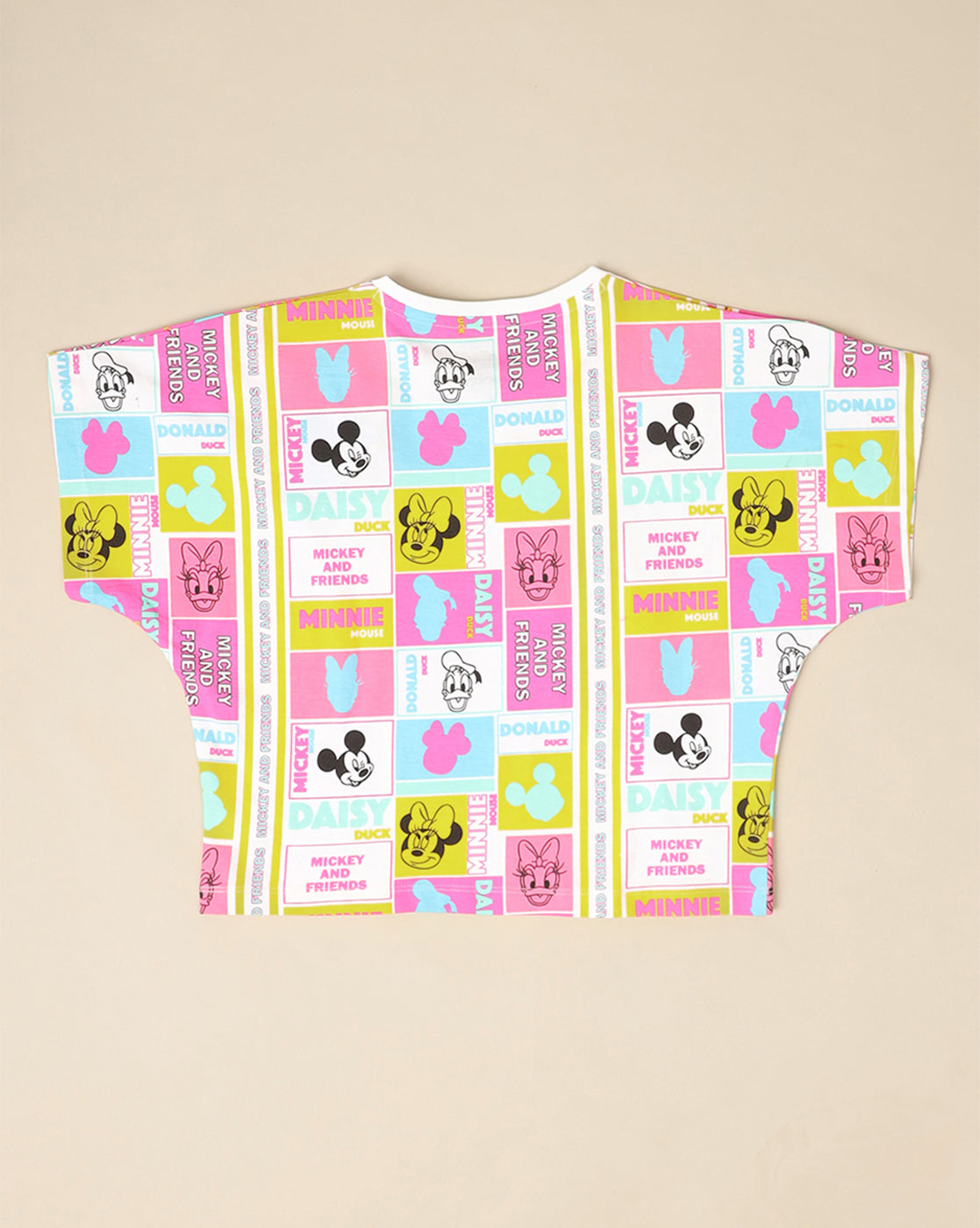 Mickey & Friends Printed Boxy Fit Tshirt For Girls