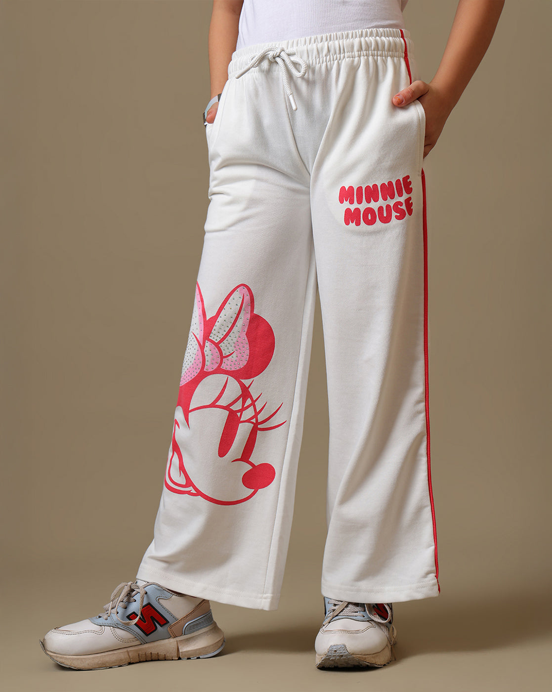Minnie Mouse Rhinestones Relaxed Fit Jogger For Girls