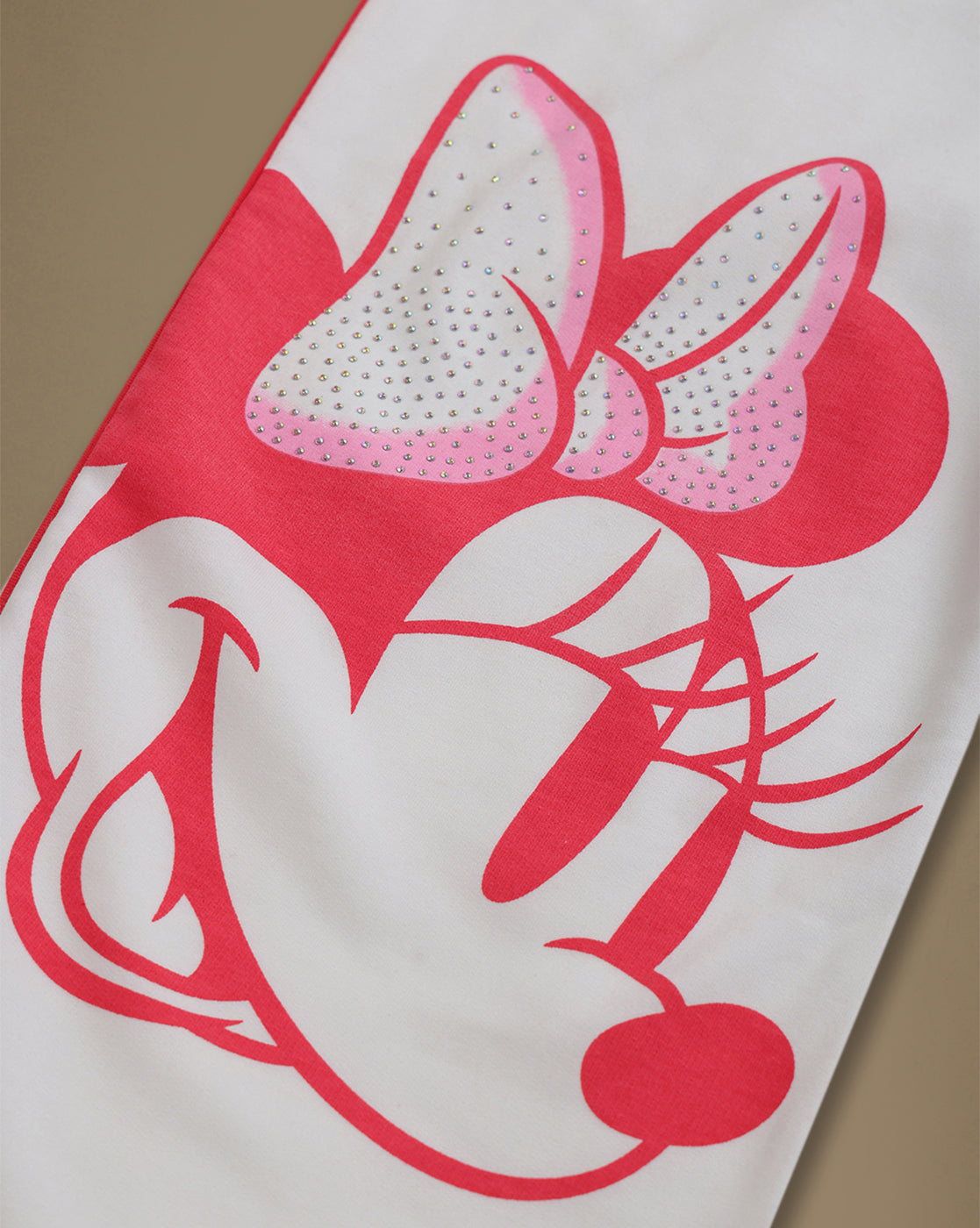 Minnie Mouse Rhinestones Relaxed Fit Jogger For Girls