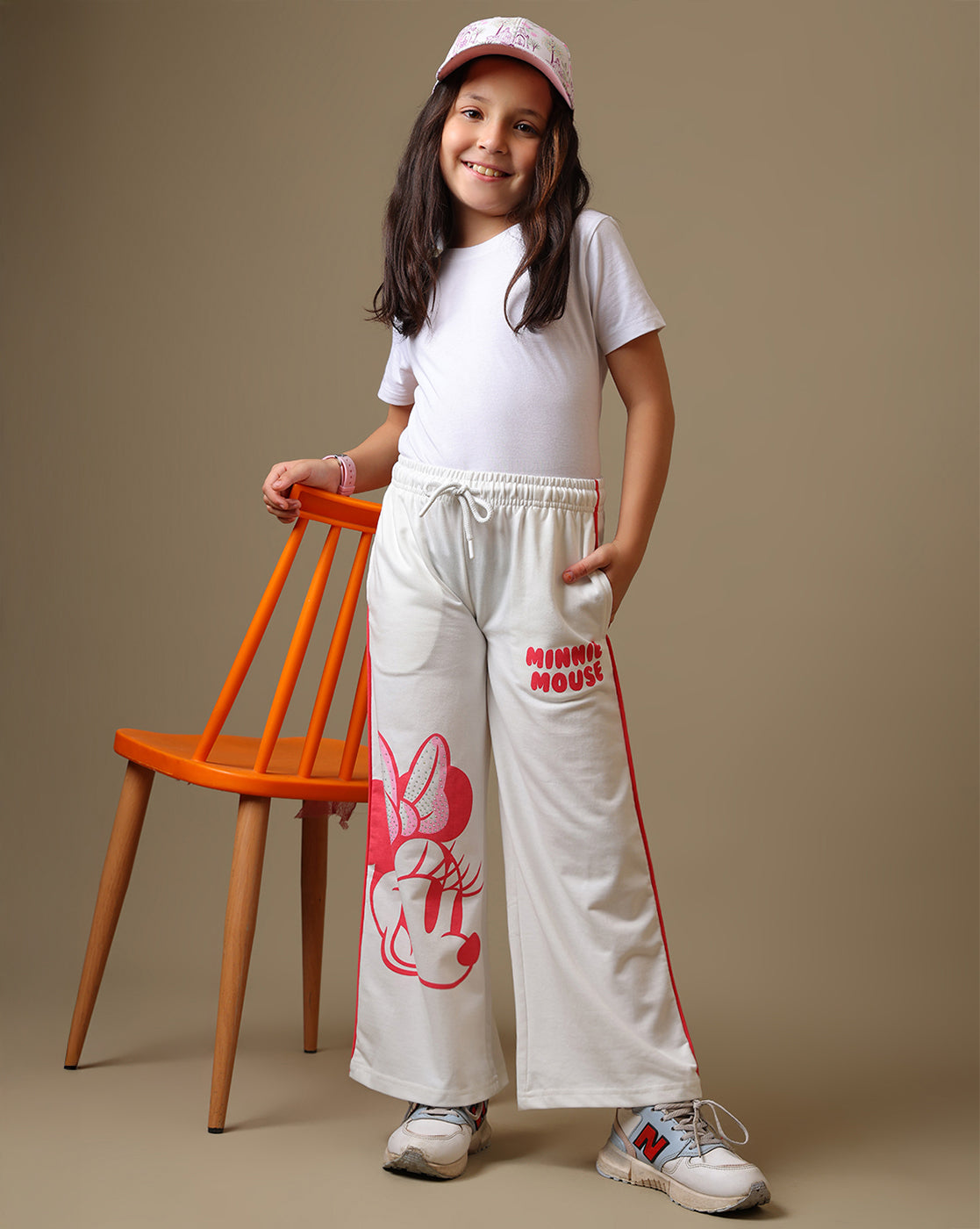 Minnie Mouse Rhinestones Relaxed Fit Jogger For Girls