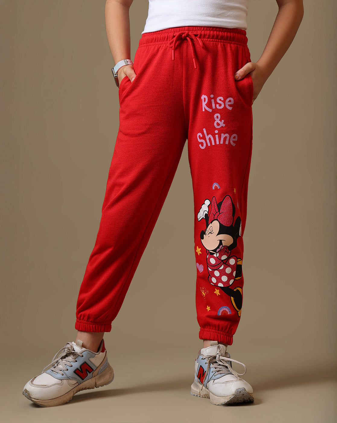 Minnie Mouse Printed Regular Fit Jogger For Girls