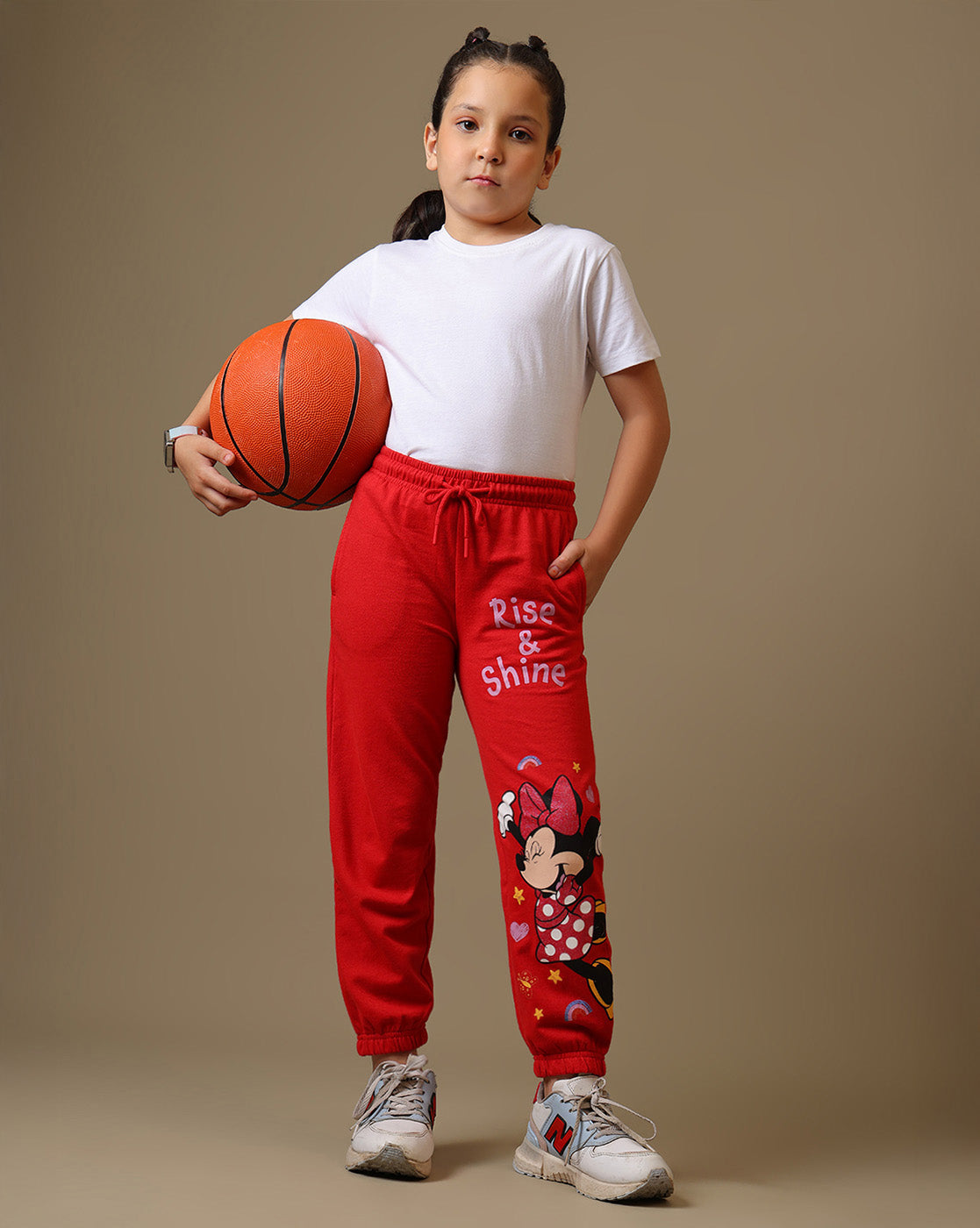 Minnie Mouse Printed Regular Fit Jogger For Girls
