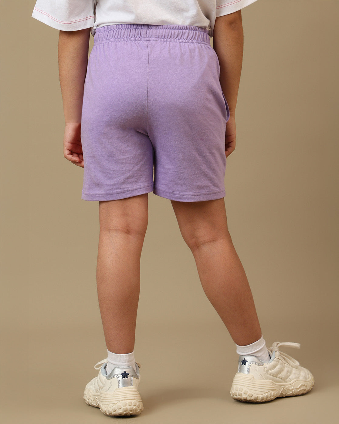 Mickey & Friends Printed Regular Fit Shorts For Girls