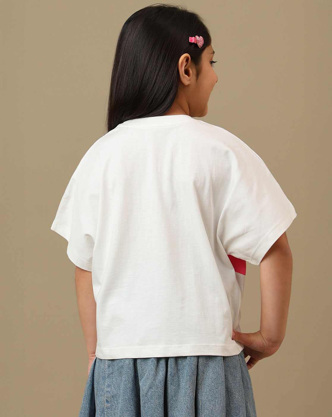 Mickey & Friends Rhinestones Boxy Fit Tshirt For Girls