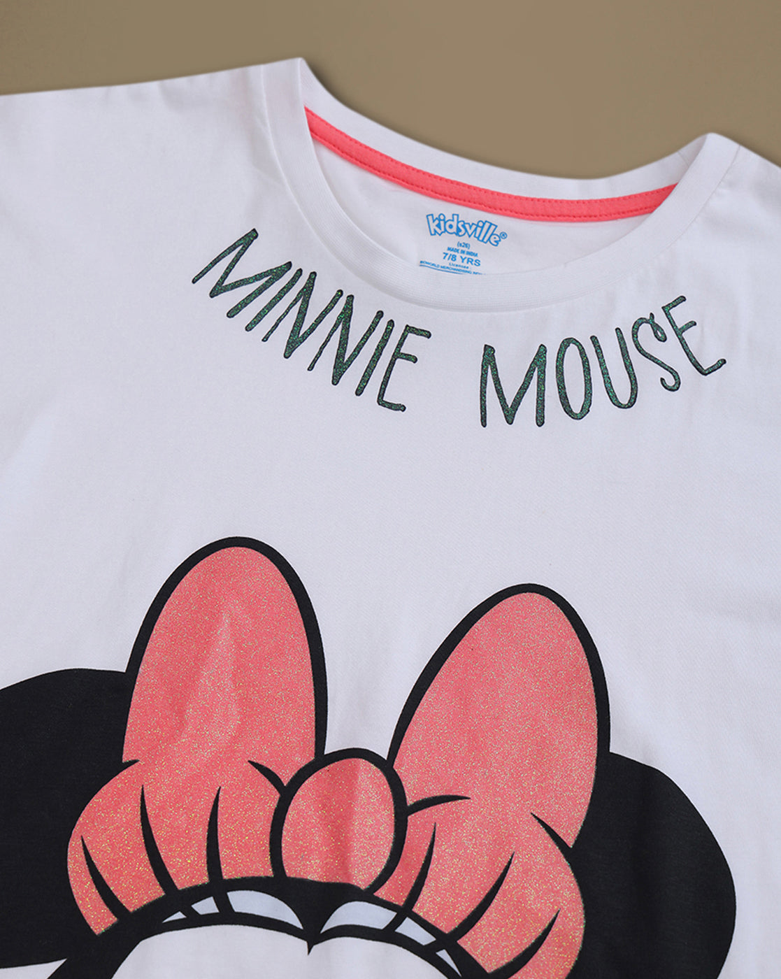 Minnie Mouse Printed Relaxed Fit Tshirt For Girls