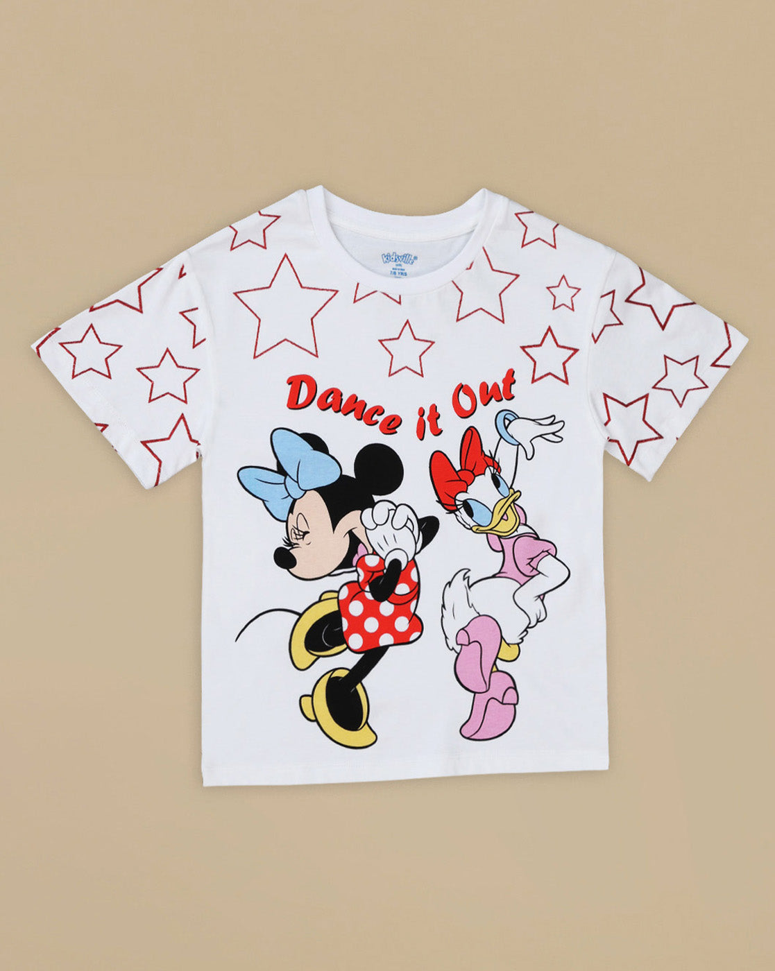 Mickey & Friends Printed Relaxed Fit Tshirt For Girls