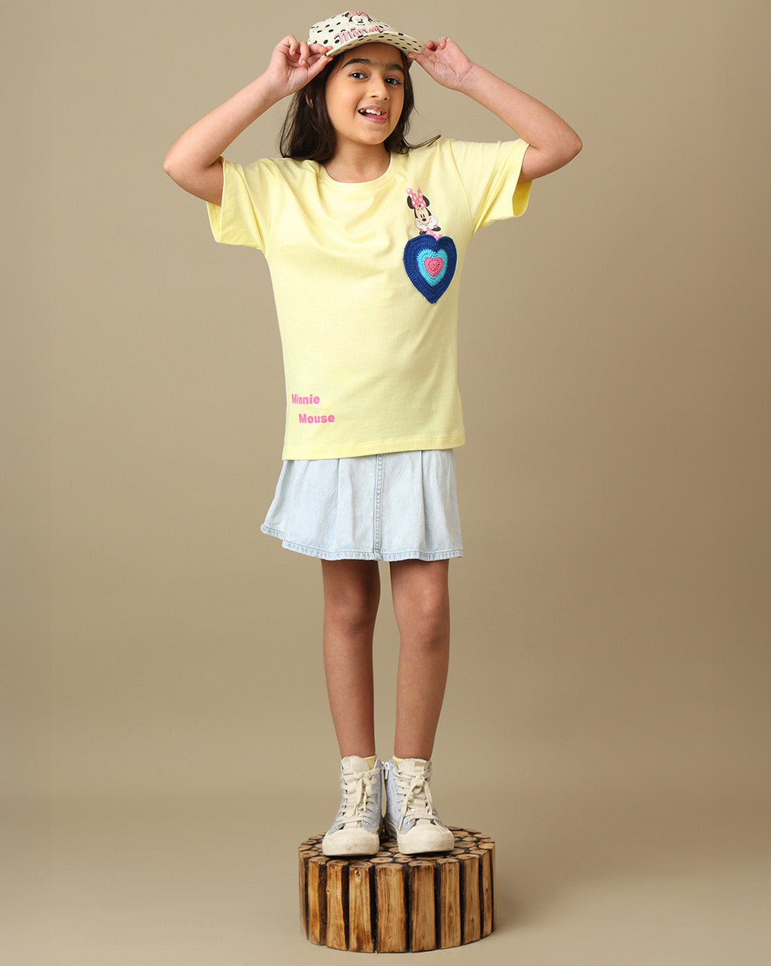 Minnie Mouse Printed Relaxed Fit Tshirt For Girls