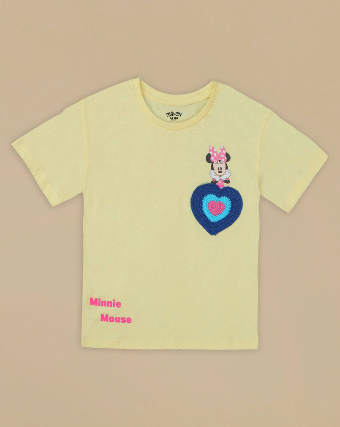 Minnie Mouse Printed Relaxed Fit Tshirt For Girls